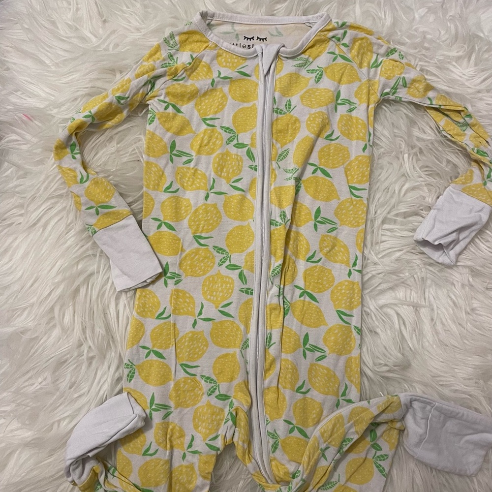 Little Sleepies Lemon Zippered Romper
